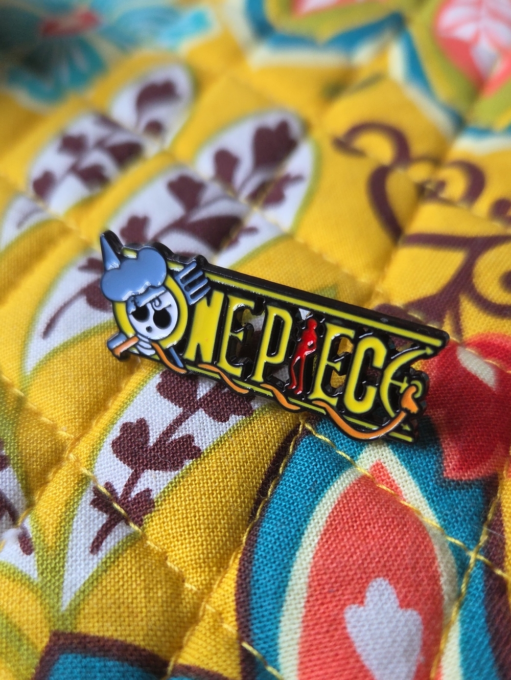 Onepiece Kids Enamel Pin - Yellow Logo
